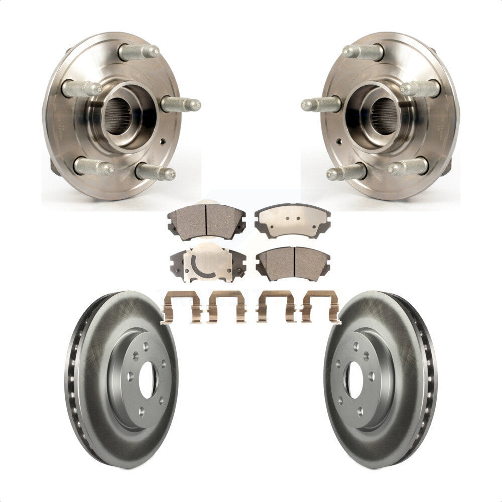 Kit de plaquettes de Rotor de frein à disque enduit d'assemblage de roulement de moyeu avant pour Chevrolet Camar