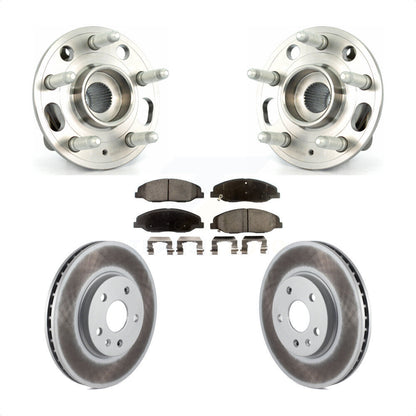 Ensemble de roulement de moyeu avant, Rotor de frein à disque revêtu et Kit de plaquettes pour Cadillac CT