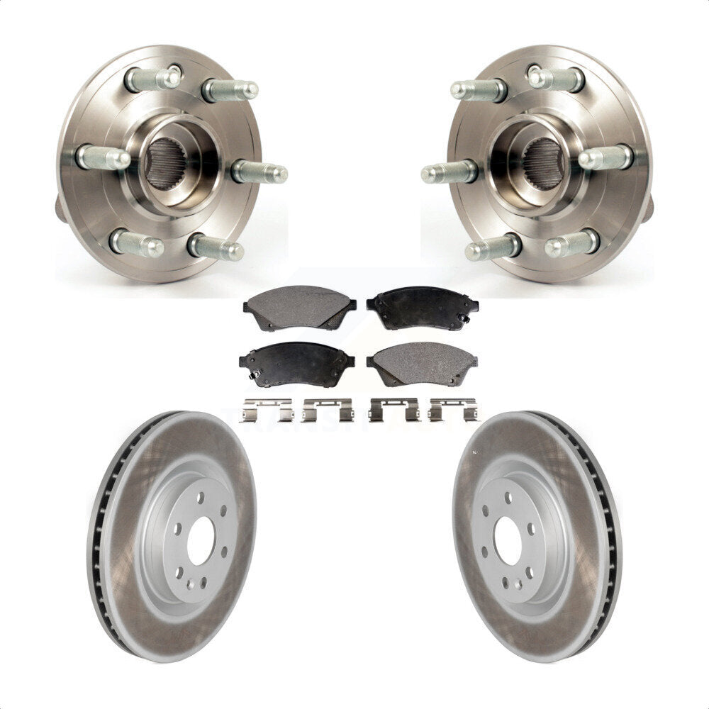 Kit de plaquettes de Rotor de frein enduit d'assemblage de roulement de moyeu avant, pour Cadillac SRX Saab 9-4