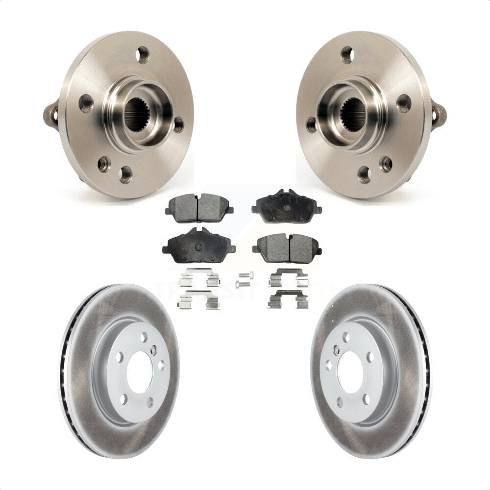 Kit de plaquettes de Rotor de frein à disque revêtu de roulement de moyeu avant, pour Mini Cooper 2014 – 2015 1.6
