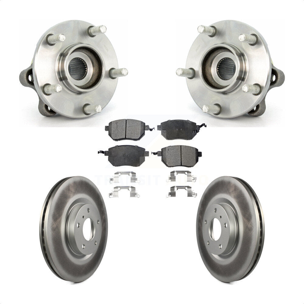Kit de plaquettes de rotor de frein, ensemble de roulements de moyeu avant, pour Nissan Muran 2005 – 2007