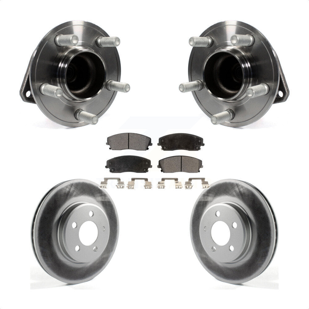 Kit de plaquettes de Rotor de frein à disque revêtu de roulement de moyeu avant, pour Dodge Charger Chrysler 30