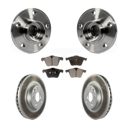 Kit de rotors et plaquettes de frein à disque enduits d'assemblage de roulement de moyeu avant pour Volvo V70