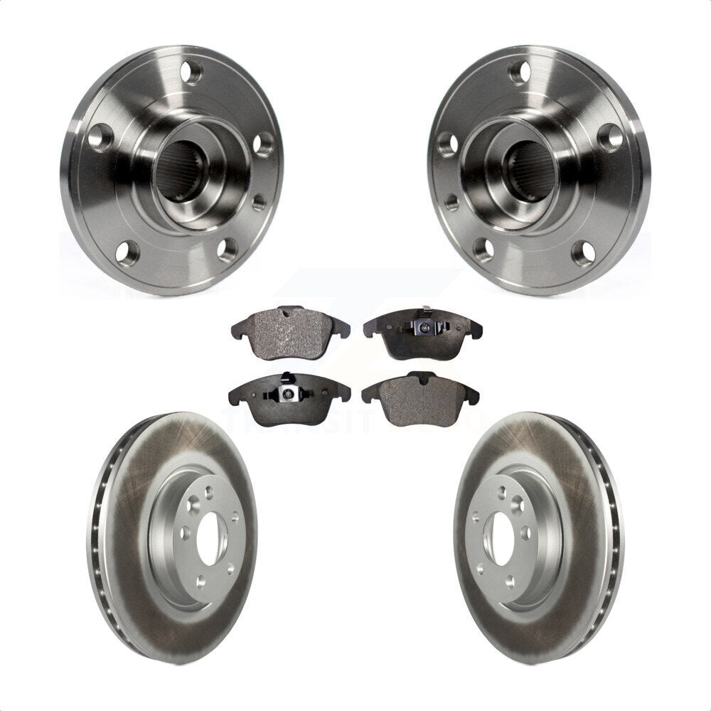 Kit de plaquettes de Rotor de frein à disque revêtu de roulement de moyeu avant, pour Volvo XC70 S60 V60 S80 V7