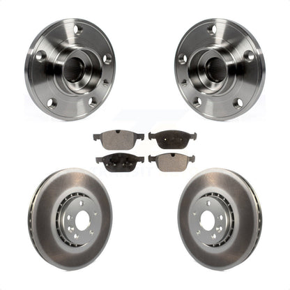 Ensemble de roulement de moyeu avant, Rotor de frein et Kit de plaquettes revêtus pour Volvo XC6 2010 – 2015