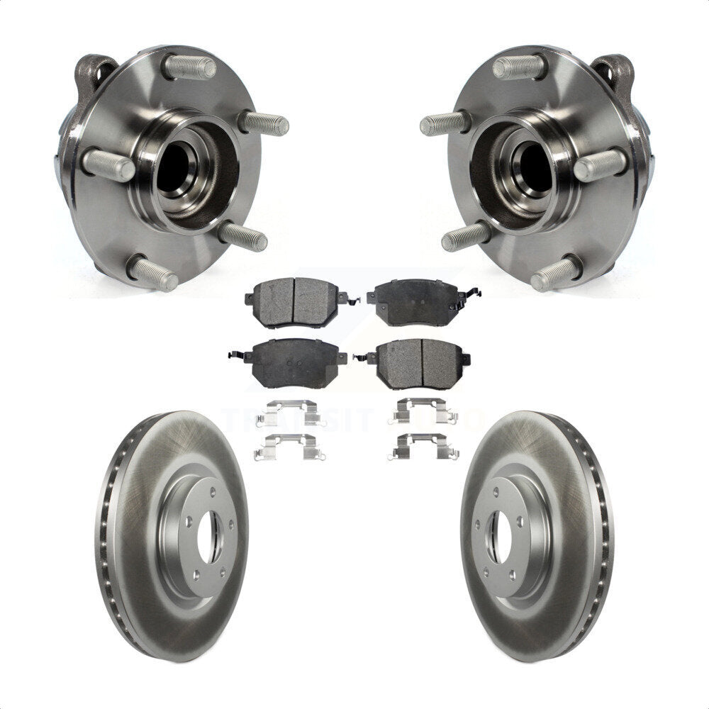 Ensemble de roulement de moyeu avant, Kit de plaquettes de frein à disque revêtues pour INFINITI FX35 RW