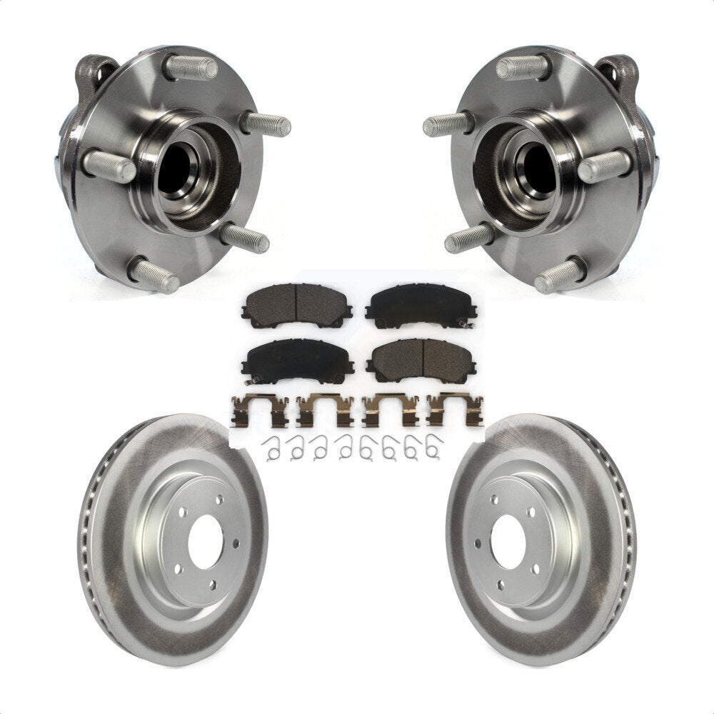 Kit de plaquettes de Rotor de frein à disque enduit de roulement de moyeu avant pour INFINITI Q50 QX50 Q60 RW