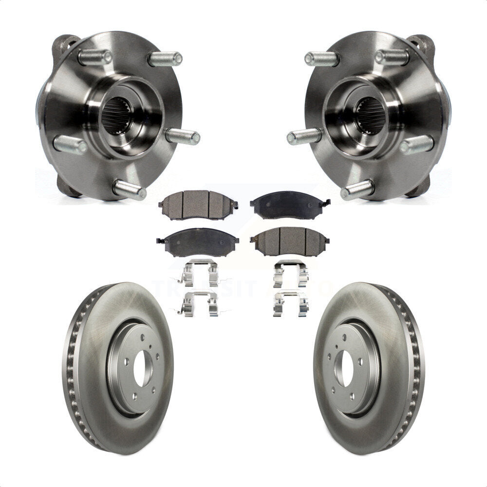 Kit de plaquettes de rotor de frein, ensemble de roulements de moyeu avant, pour INFINITI FX35 FX37 FX4