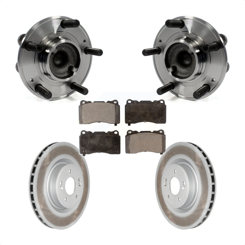 Kit de plaquettes de Rotor de frein enduites d'assemblage de roulement de moyeu avant pour Hyundai Genesis Coup