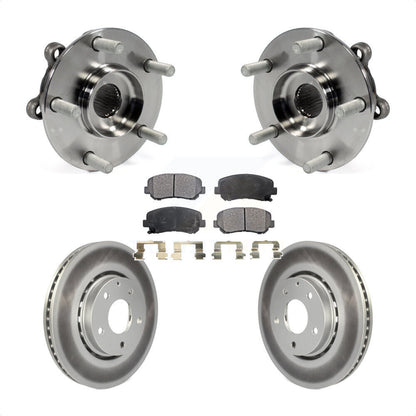 Kit de rotors et plaquettes de frein à disque enduits d'assemblage de roulement de moyeu avant pour Mazda CX-5