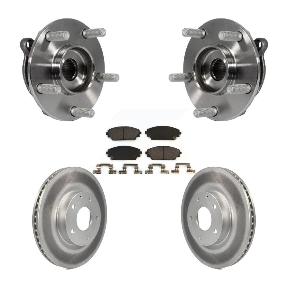 Ensemble de roulement de moyeu avant, Rotor de frein enduit et Kit de plaquettes pour Mazda 3 CX-3 Spor