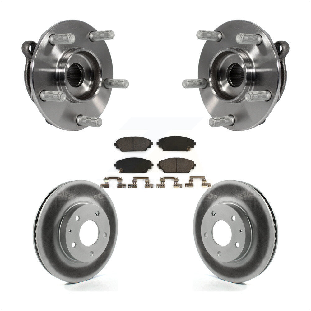 Ensemble de roulement de moyeu avant, Rotor de frein enduit et Kit de plaquettes pour Mazda 3 CX-3 Spor