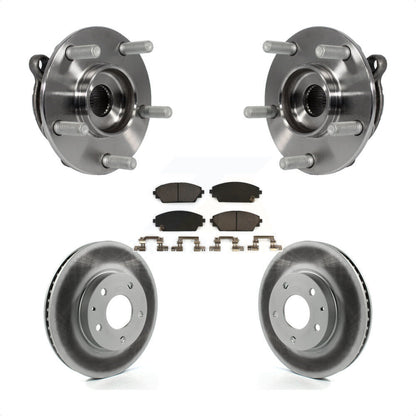 Ensemble de roulement de moyeu avant, Rotor de frein enduit et Kit de plaquettes pour Mazda 3 CX-3 Spor