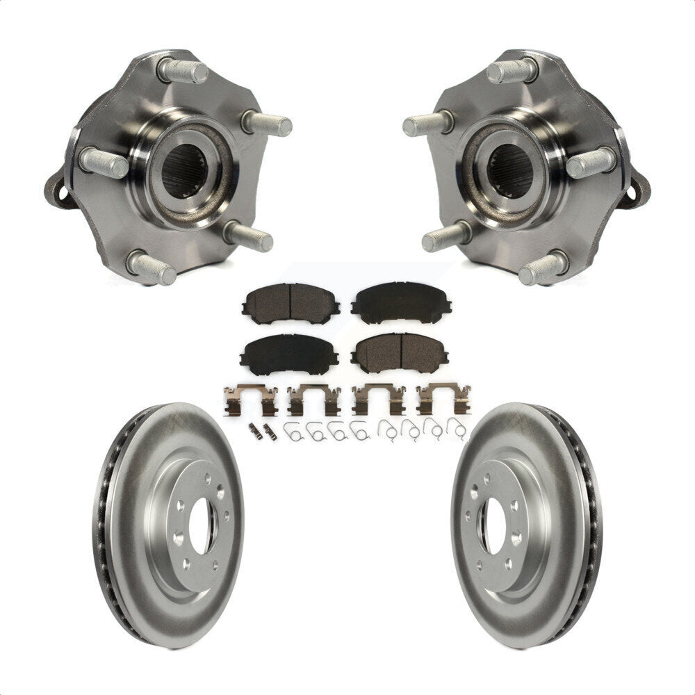 Kit de plaquettes de Rotor de frein à disque revêtu de roulement de moyeu avant, pour Nissan Rogue Sport Qashqa