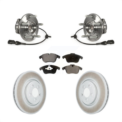 Ensemble de roulement de moyeu avant, Rotor de frein et Kit de plaquettes revêtus pour Jaguar XF s-type XJ