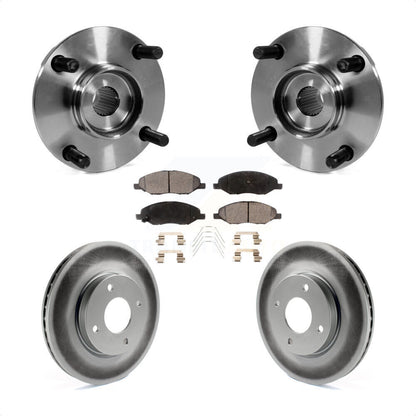 Kit de rotor et de plaquettes de frein revêtus de roulement de moyeu avant, pour Nissan Versa 4 roues AB 2008