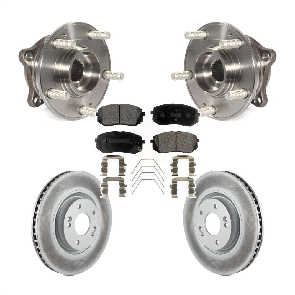Kit de plaquettes de Rotor de frein à disque enduit de roulement de moyeu avant, pour Hyundai Sonata Kia Optim