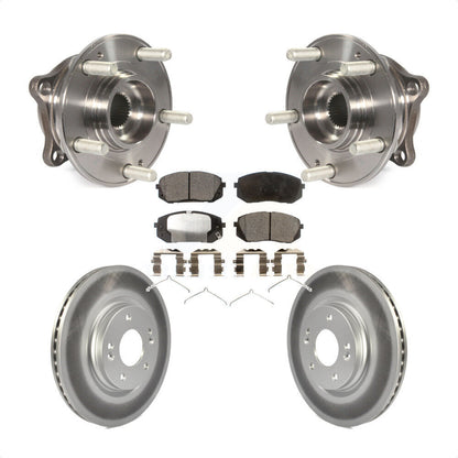 Kit de plaquettes de Rotor de frein à disque enduit de roulement de moyeu avant, pour Hyundai Sonata Kia Optim