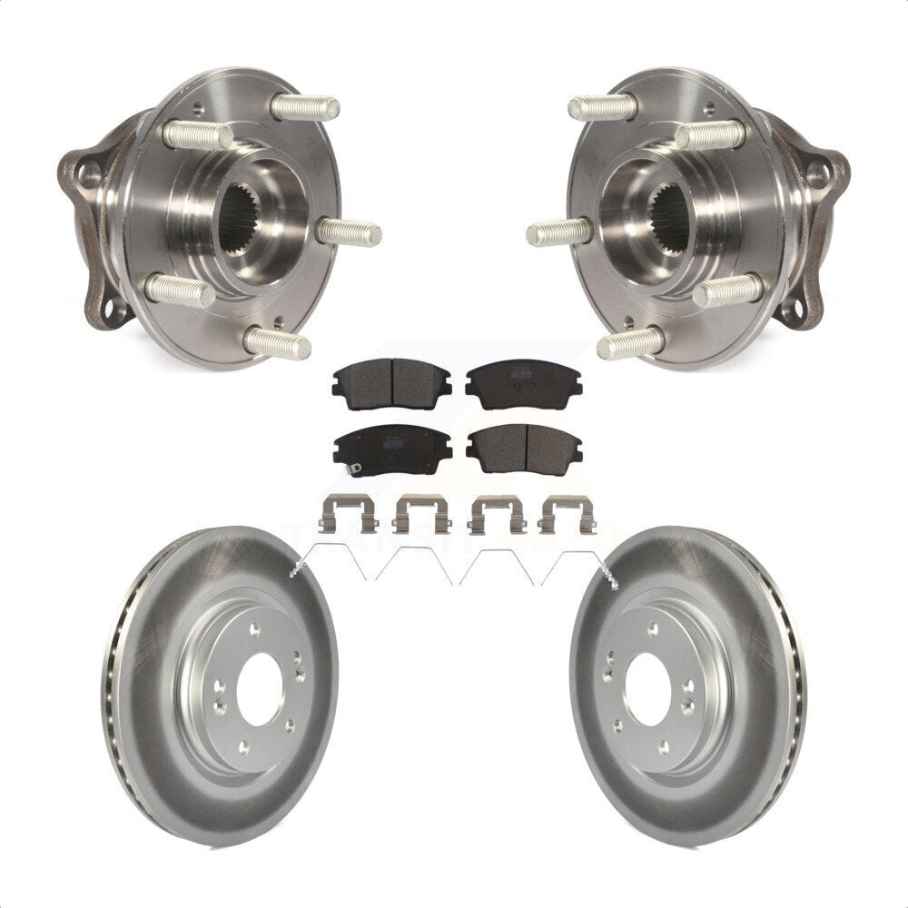 Kit de Rotor et de plaquettes de frein enduits de roulement de moyeu avant, pour Hyundai Tucson Kia Sportag