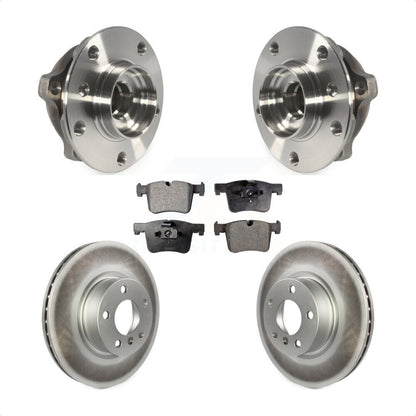 Kit de rotors et plaquettes de frein à disque enduits d'assemblage de roulement de moyeu avant pour BMW X3 X4