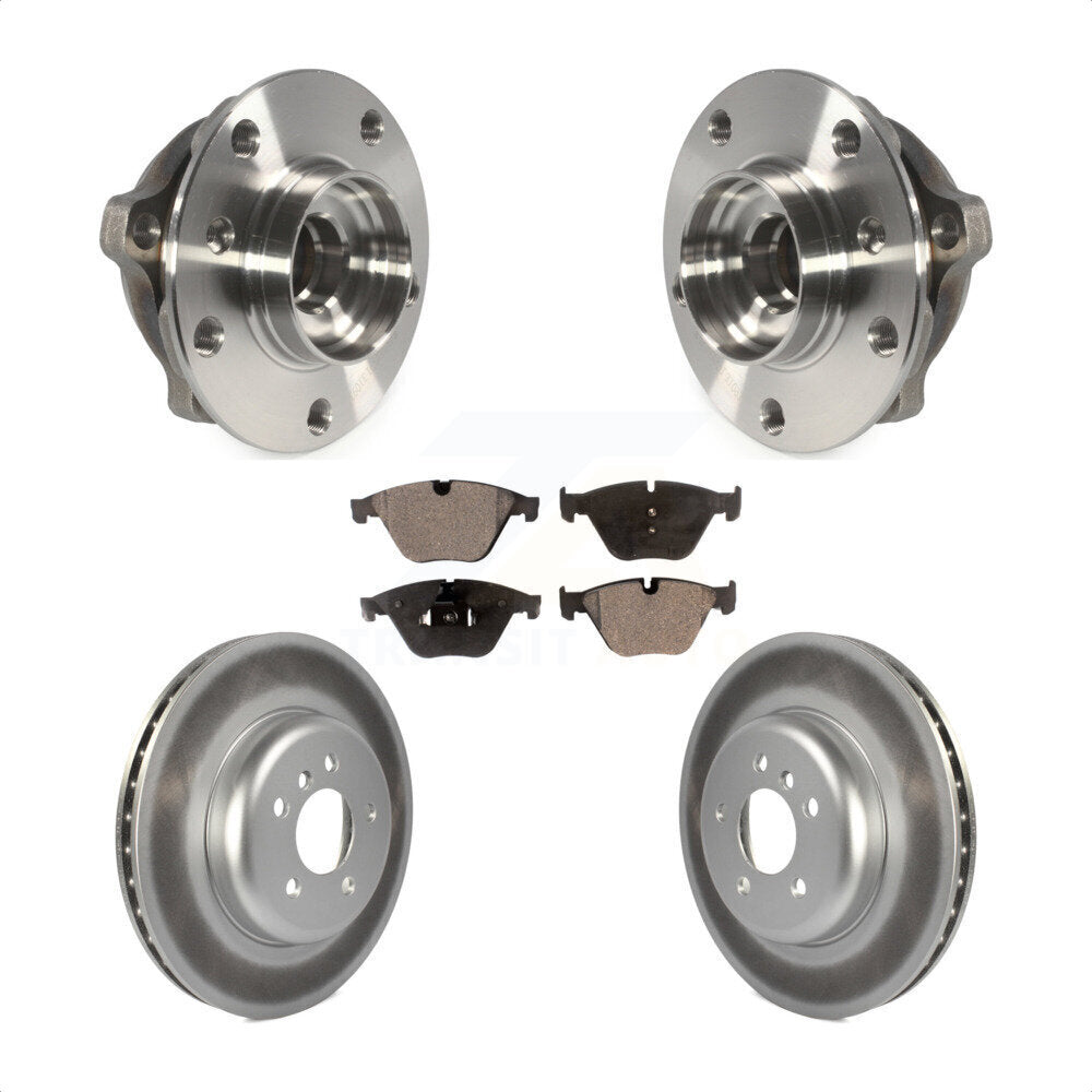 Kit de plaquettes de Rotor de frein enduites de roulement de moyeu avant, pour BMW 535i xDrive 535d 640i Gra
