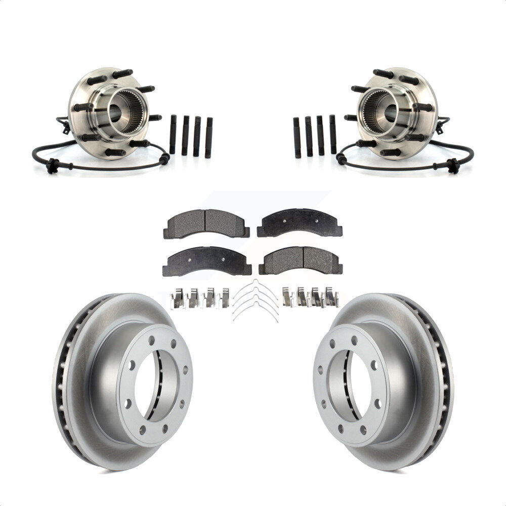 Kit de rotor et de plaquettes de frein avec roulement de moyeu avant, pour Ford Excursion 4W 2001 – 2005