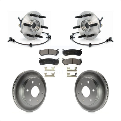 Kit de plaquettes de Rotor de frein enduit de roulement de moyeu avant, pour Chevrolet GMC Silverado 1500 X