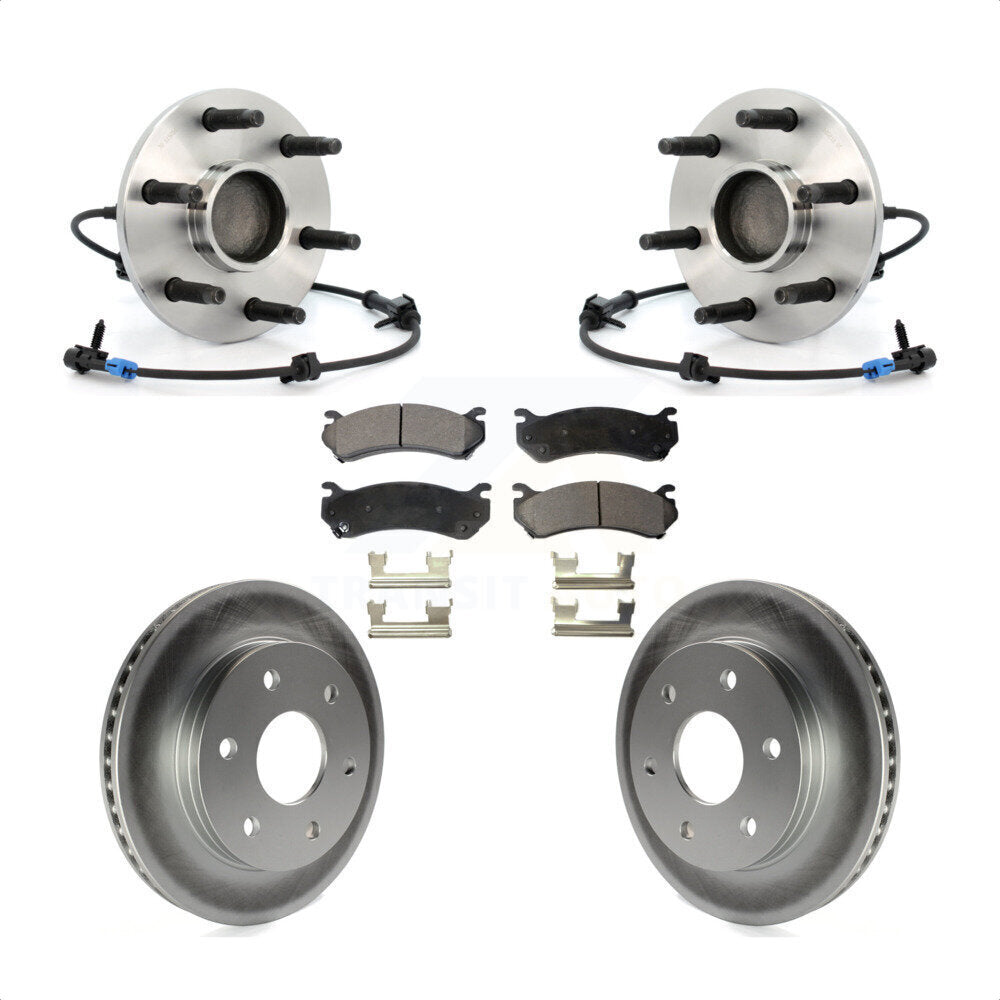Kit de plaquettes de Rotor de frein enduit de roulement de moyeu avant, pour Chevrolet GMC Silverado 1500 X