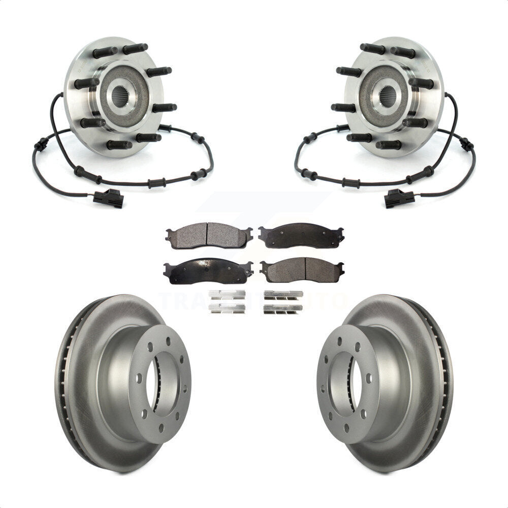Kit de plaquettes de Rotor de frein, roulement de moyeu avant, pour Dodge Ram 2003 2005 2500 3500 4W