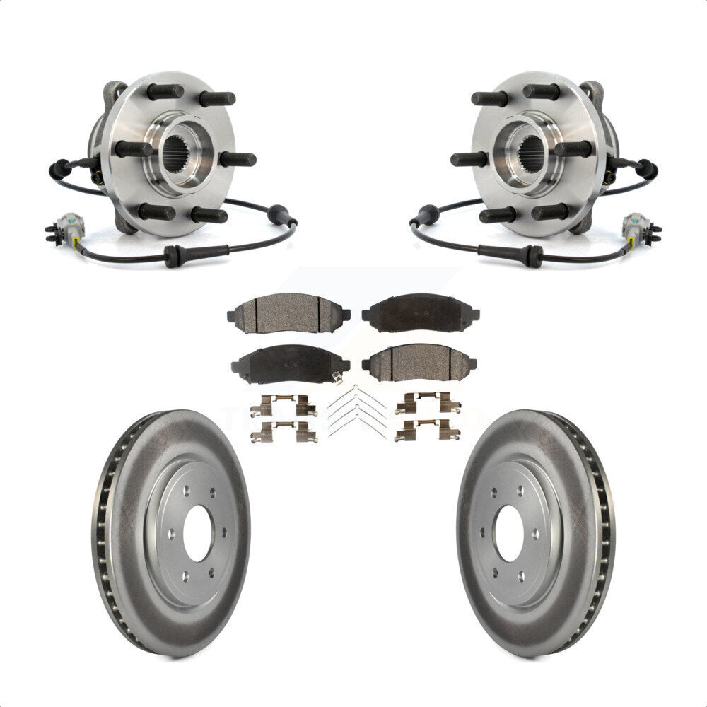 Kit de plaquettes de Rotor de frein, roulement de moyeu avant, pour Nissan Frontier Pathfinder Xterr