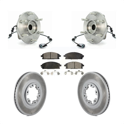 Ensemble de roulement de moyeu avant, Kit de plaquettes de Rotor de frein revêtues pour Nissan Pathfinde 2004