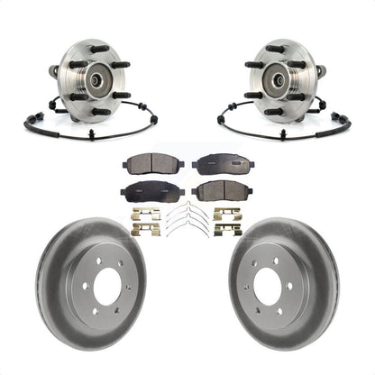 Kit de plaquettes de Rotor de frein enduites de roulement de moyeu avant, pour Ford F-150 Lincoln Mark LT 4W
