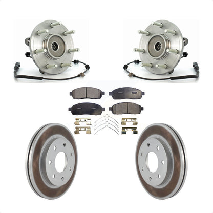 Kit de plaquettes de Rotor de frein enduites de roulement de moyeu avant, pour Ford F-150 Lincoln Mark LT 4W