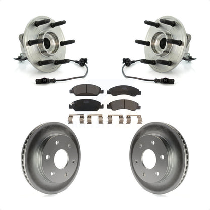 Ensemble de roulement de moyeu avant, Rotor de frein à disque revêtu et Kit de plaquettes pour GMC Sierra 150