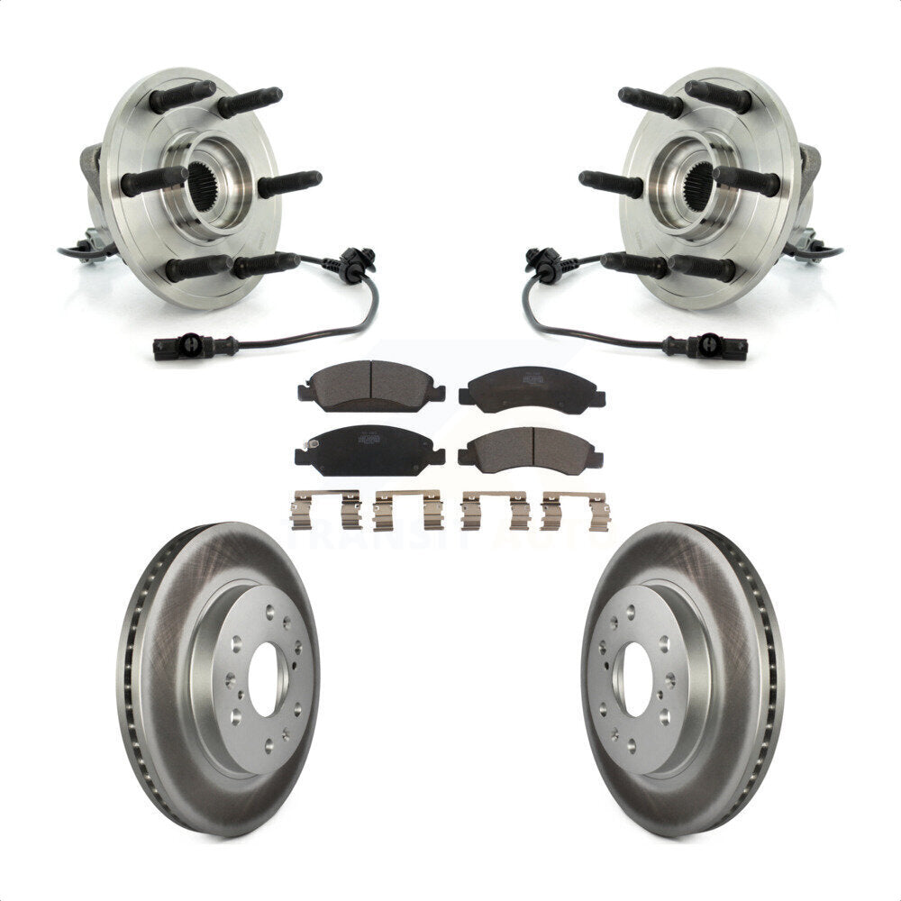 Kit de plaquettes de Rotor de frein enduit de roulement de moyeu avant, pour Chevrolet GMC Sierra 1500 Taho