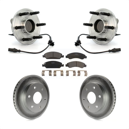 Ensemble de roulement de moyeu avant, Rotor de frein à disque revêtu et Kit de plaquettes pour GMC Sierra 150