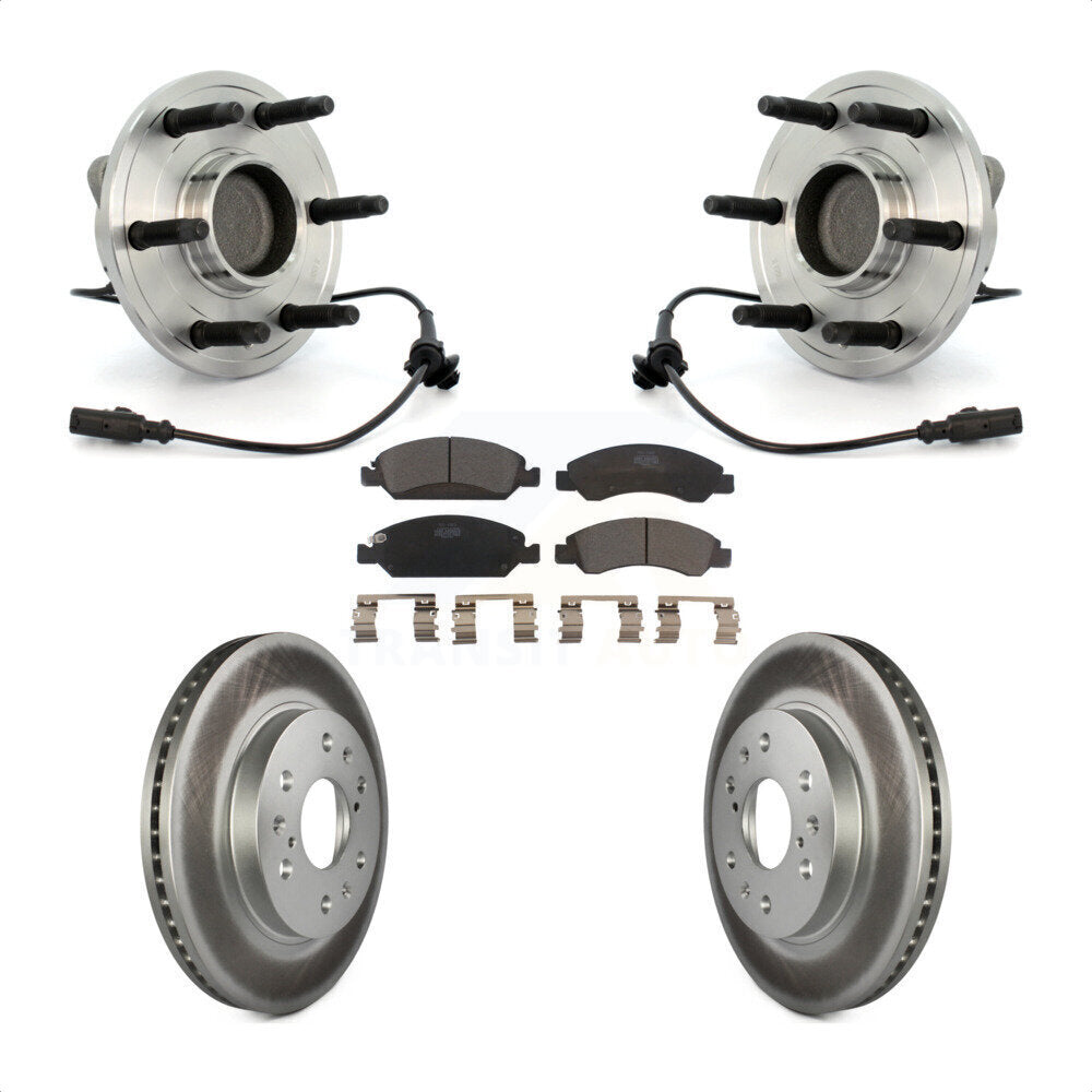 Kit de plaquettes de Rotor de frein enduit de roulement de moyeu avant, pour Chevrolet GMC Sierra 1500 Taho