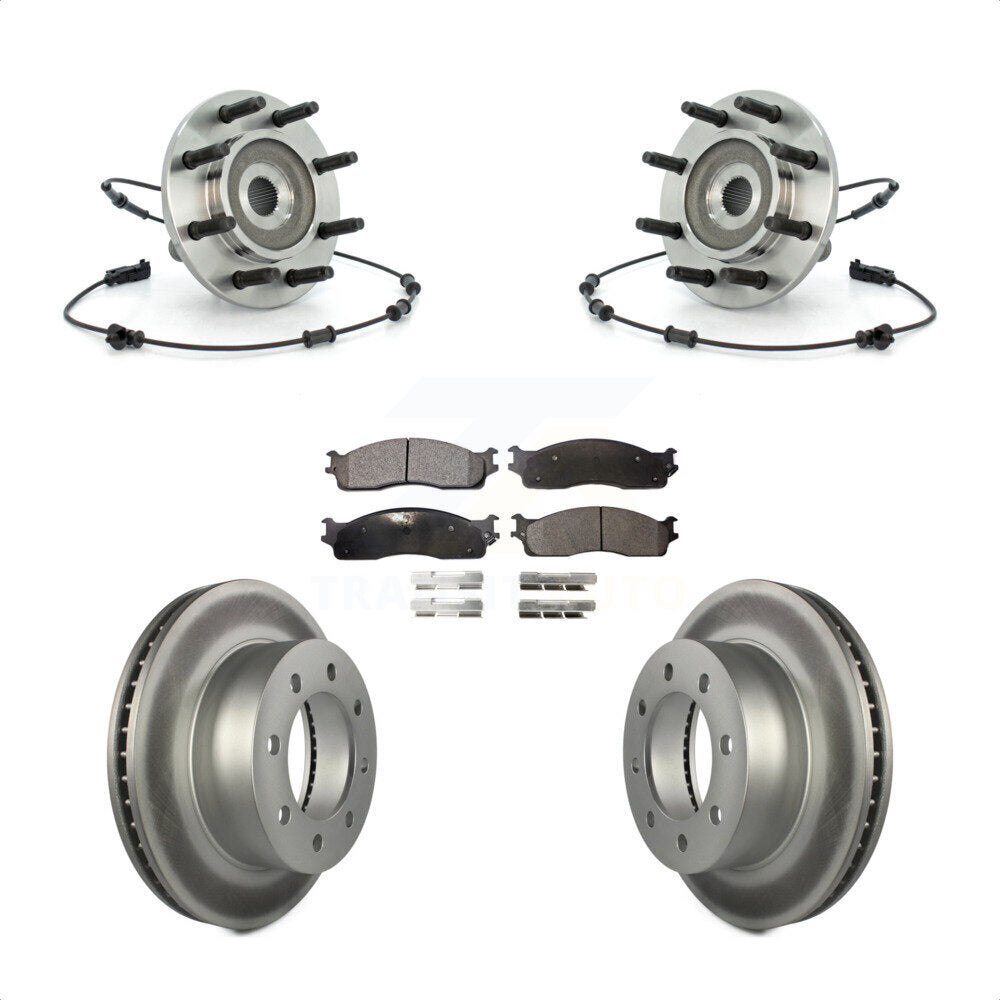 Kit de plaquettes de Rotor de frein, ensemble de roulements de moyeu avant, pour Dodge Ram 1500 3500 250