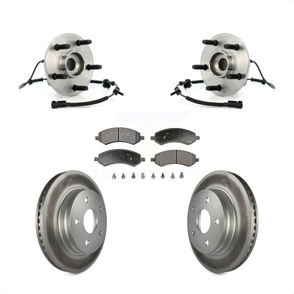 Ensemble de roulement de moyeu avant, Rotor de frein à disque revêtu et Kit de plaquettes pour Dodge Ram 150