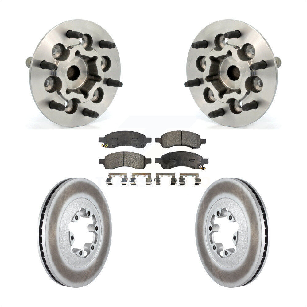 Kit de Rotor et de plaquettes de frein revêtus de roulement de moyeu avant, pour Chevrolet Colorado GMC Canyo