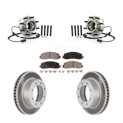 Kit de plaquettes de Rotor de frein enduit de roulement de moyeu avant, pour Ford F-350 Super Duty F-250 4W