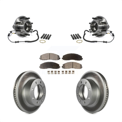 Kit de plaquettes de Rotor de frein revêtues de roulement de moyeu avant, pour Ford F-350 Super Duty 4W 2014