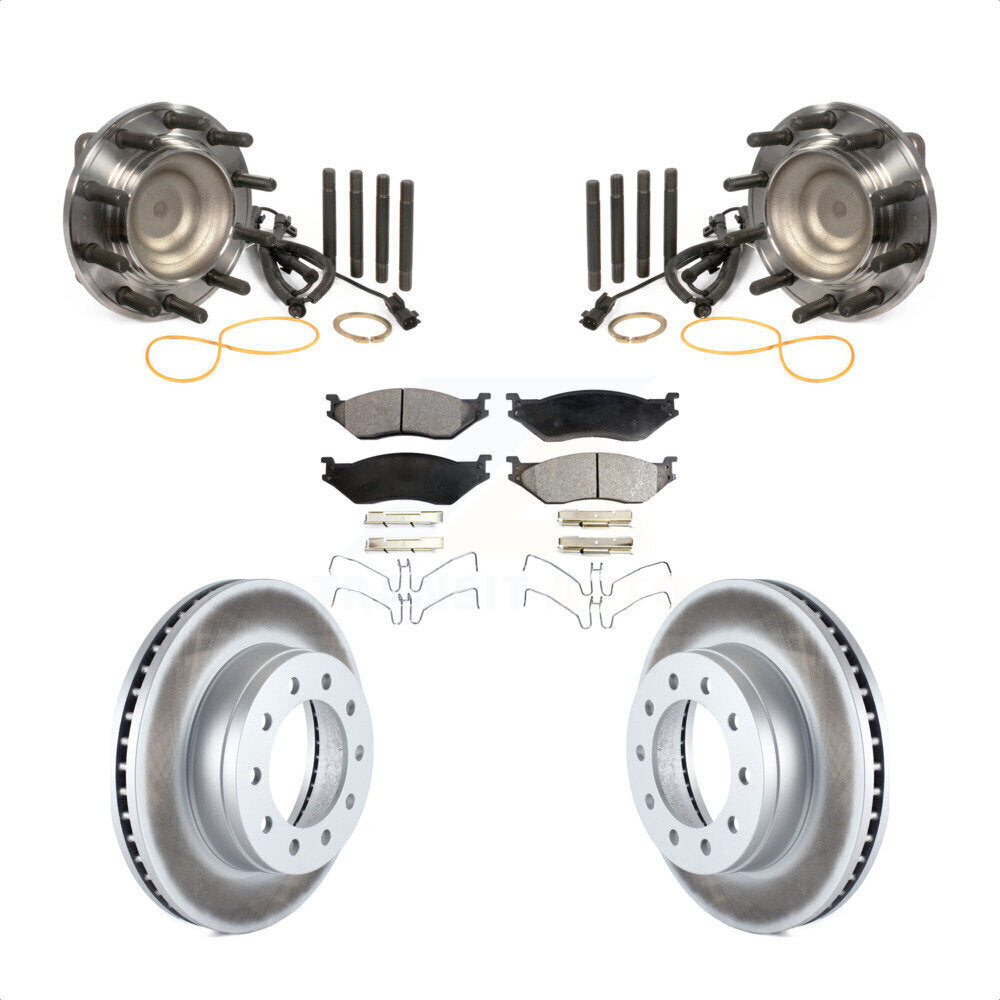 Kit de plaquettes de Rotor de frein, roulement de moyeu avant, pour Ford F-450 Super Duty F-550 4 X