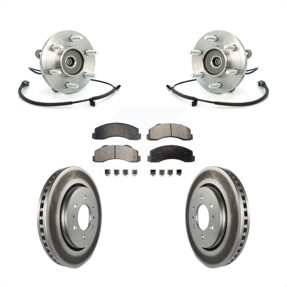 Kit de rotor et de plaquettes de frein revêtus de roulement de moyeu avant, pour Ford F-150 Expedition Lincol