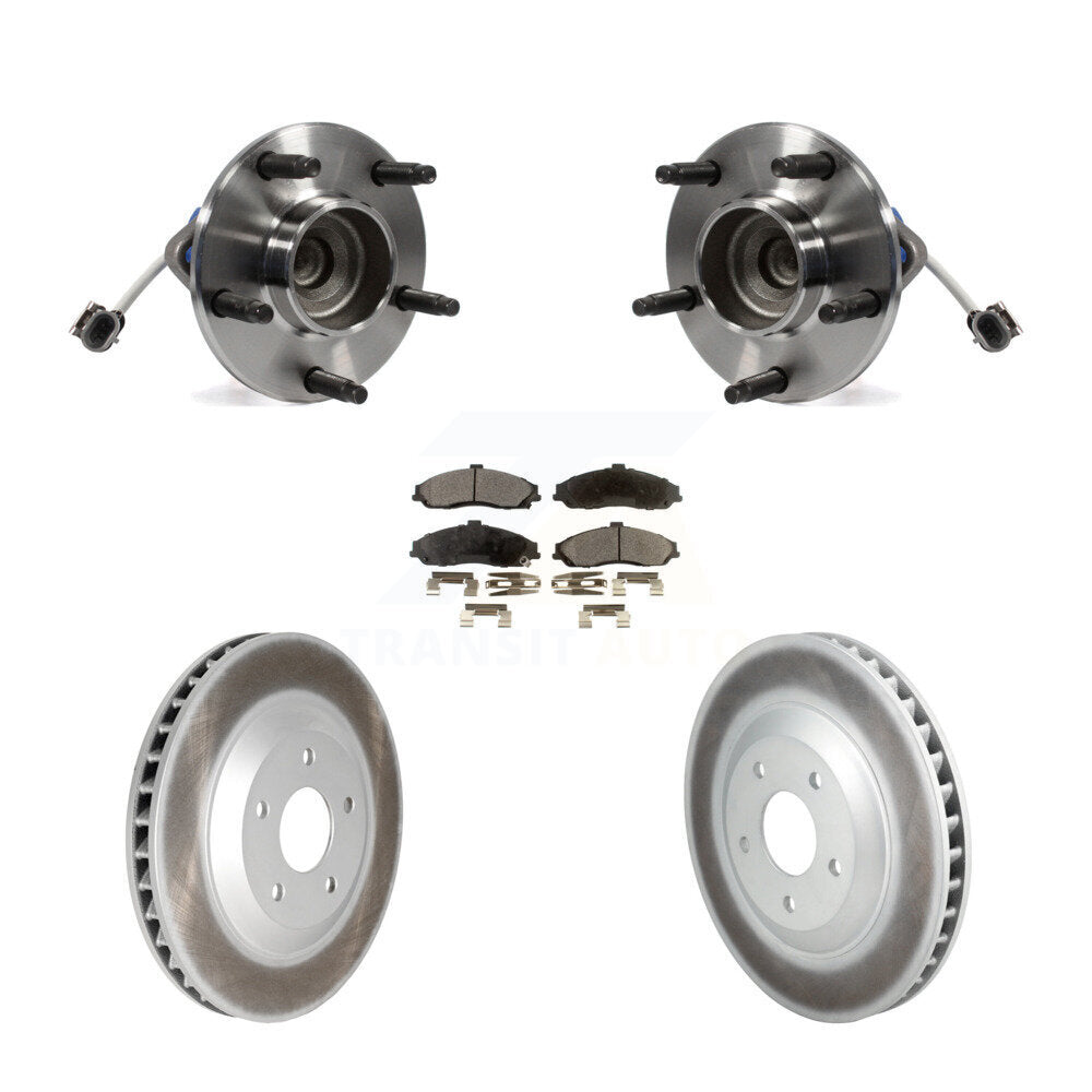 Kit de plaquettes de Rotor de frein enduit de roulement de moyeu avant, pour Chevrolet Corvette Cadillac XL
