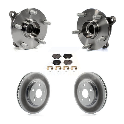 Kit de rotors et plaquettes de frein à disque enduits d'assemblage de roulement de moyeu avant pour Lexus IS25