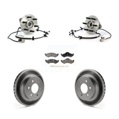 Kit de plaquettes de rotor de frein avec roulement de moyeu avant, pour Dodge Dakota Durang 2000 – 2002