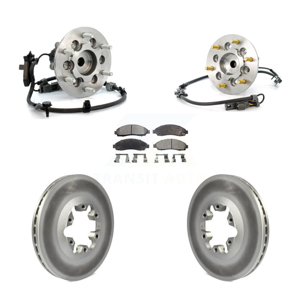 Kit de Rotor et de plaquettes de frein revêtus de roulement de moyeu avant, pour Chevrolet Colorado GMC Canyo