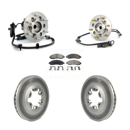 Kit de Rotor et de plaquettes de frein revêtus de roulement de moyeu avant, pour Chevrolet Colorado GMC Canyo