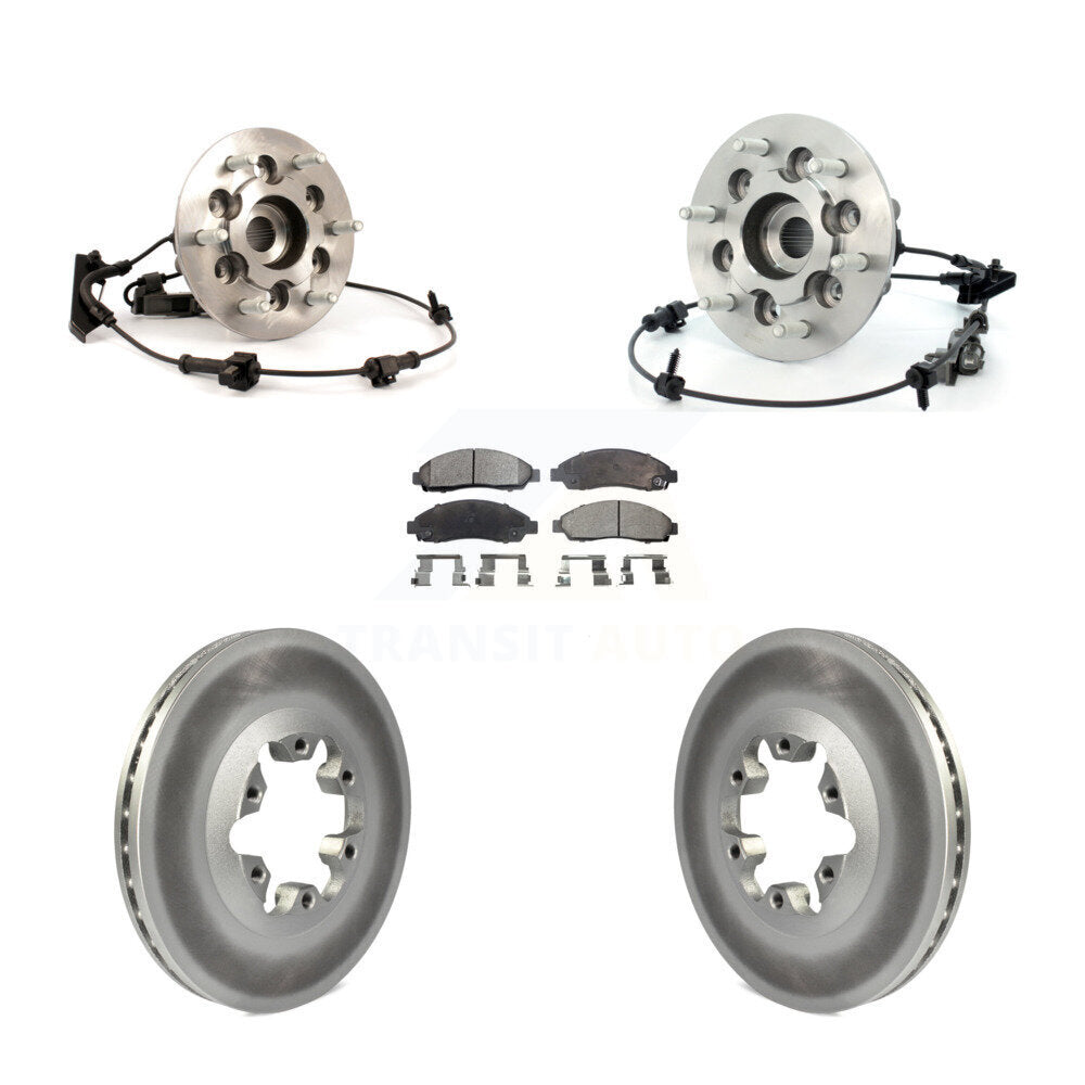 Kit de Rotor et de plaquettes de frein revêtus de roulement de moyeu avant, pour Chevrolet Colorado GMC Canyo